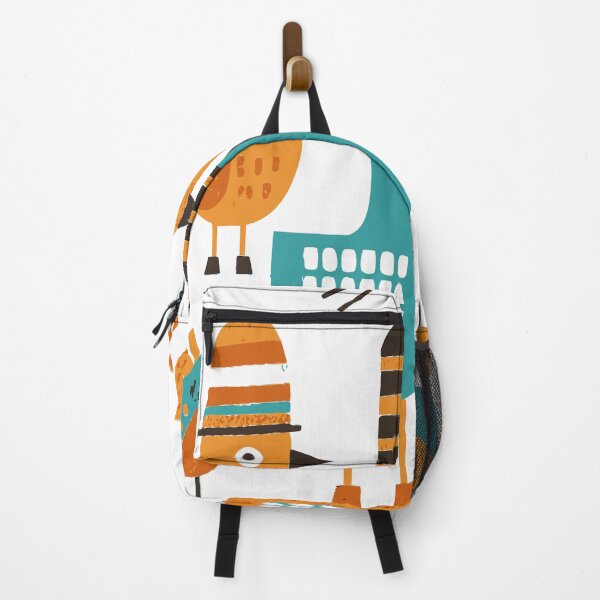 Item preview, Retro Bird Parade Geometric Mid-Century Wall Art designed and sold by zamew.