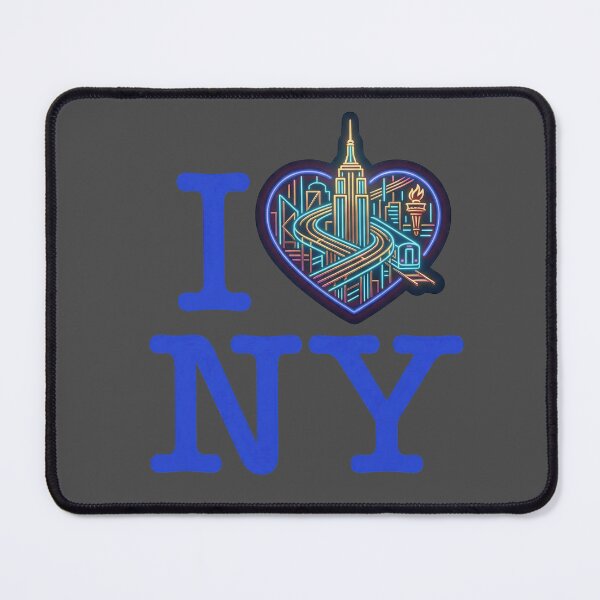 Item preview, I Love NY - Modern Landmark Heart Edition designed and sold by CleverCulture.