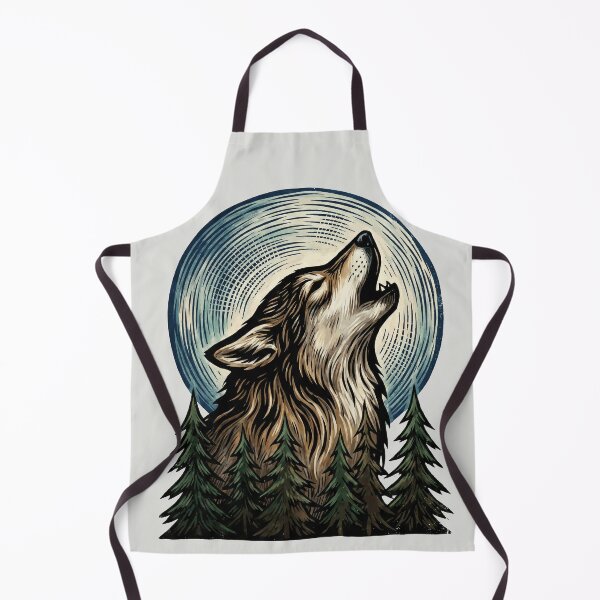 Item preview, Howling Wolf - Vintage Woodcut Art designed and sold by DigitalGlade.