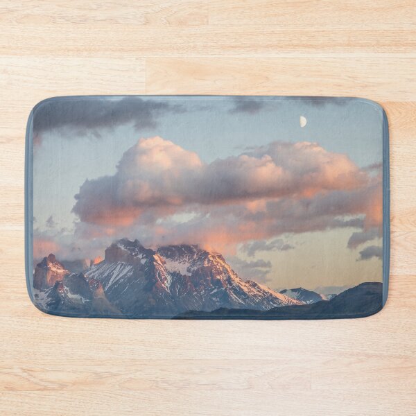 Item preview, Chile. Torres del Paine National Park. Sunrise with Half Moon.  designed and sold by vadim19.