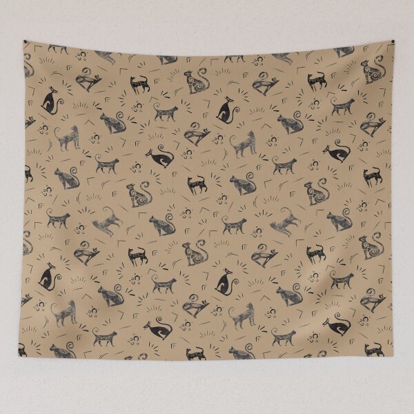 Item preview, Cave Art Cats on Tan  designed and sold by KSimpson838.