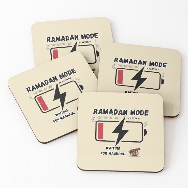 Item preview, Ramadan Mode: Battery 1% - Humor about Fasting and Fatigue designed and sold by NA7Art.
