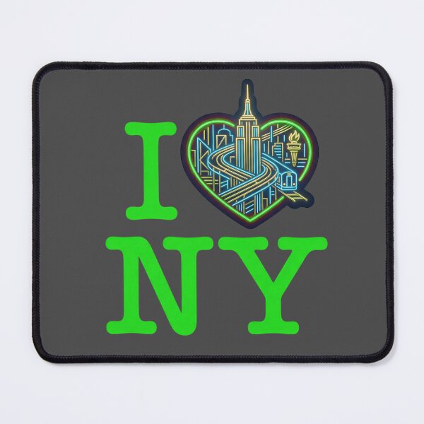 Item preview, I Love NY - Modern Landmark Heart Edition designed and sold by CleverCulture.