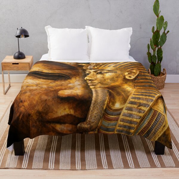 Item preview, Tutankhamun Pharaoh King | Ancient Egyptian King Tut Art Portrait designed and sold by GulfSignature.