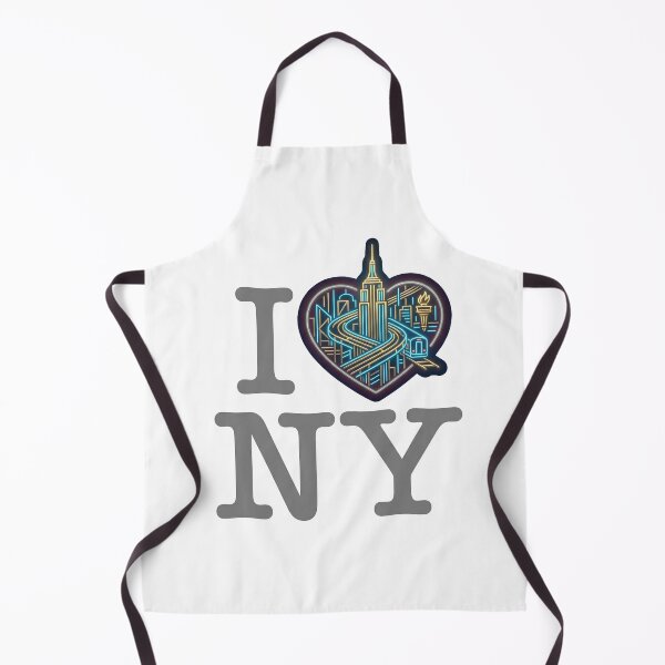 Item preview, I Love NY - Modern Landmark Heart Edition designed and sold by CleverCulture.