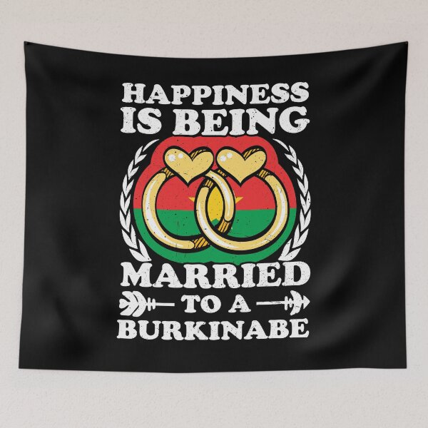 Item preview, Happiness Is Being Married To A Burkinabe designed and sold by GabbyKash.