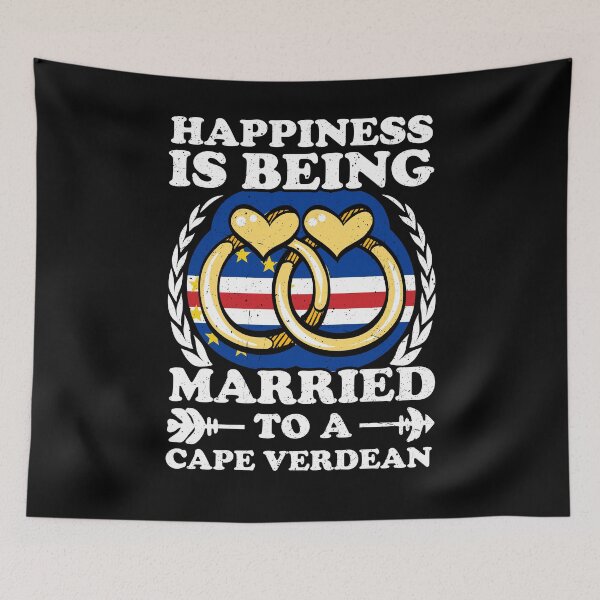 Item preview, Happiness Is Being Married To A Cape Verdean designed and sold by GabbyKash.