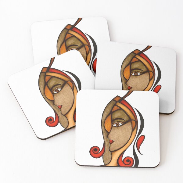 Item preview, Abstract art of a womens face designed and sold by alexgeiart.