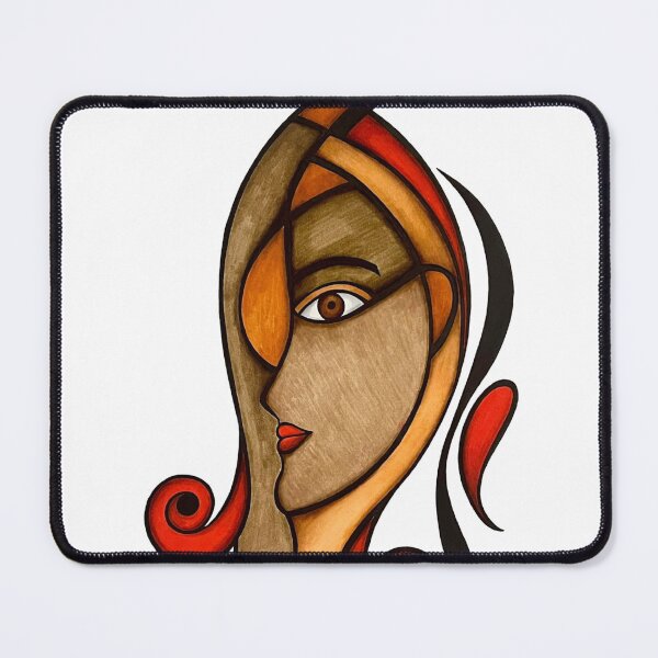 Item preview, Abstract art of a womens face designed and sold by alexgeiart.