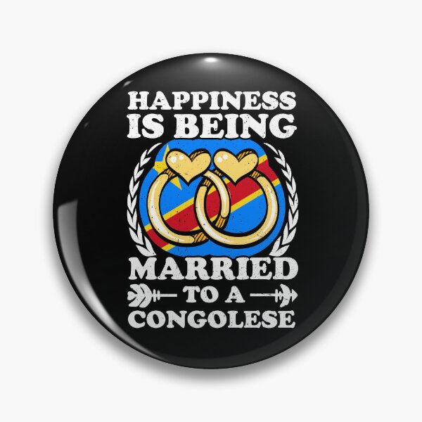 Item preview, Happiness Is Being Married To A Congolese designed and sold by GabbyKash.
