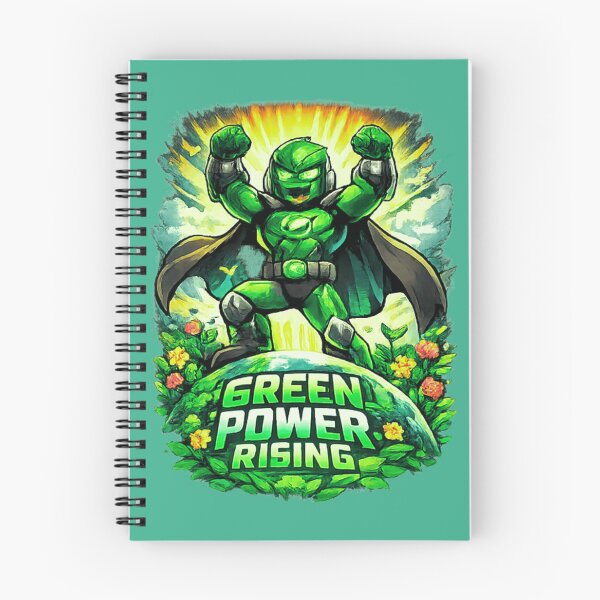 Item preview, Verdion Green Superhero T-Shirt – Eco Hero Saving the Planet – Comic Style Graphic Tee designed and sold by CraftDigitPrint.