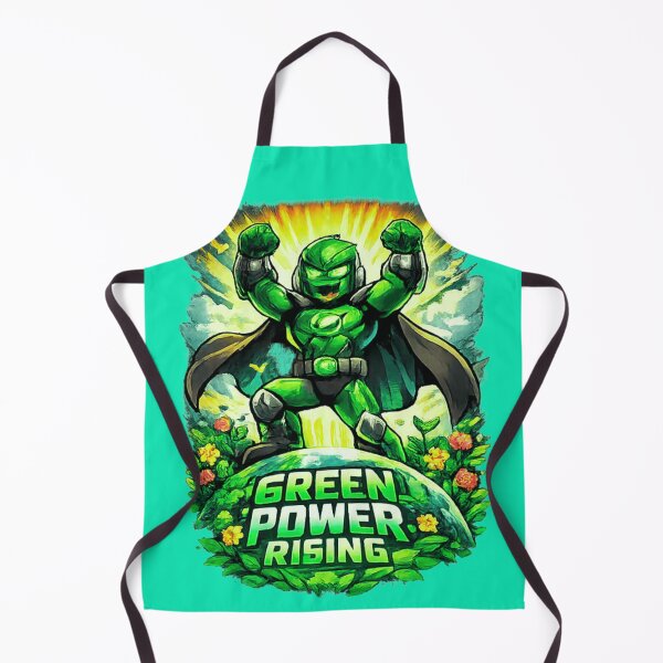 Item preview, Verdion Green Superhero T-Shirt – Eco Hero Saving the Planet – Comic Style Graphic Tee designed and sold by CraftDigitPrint.