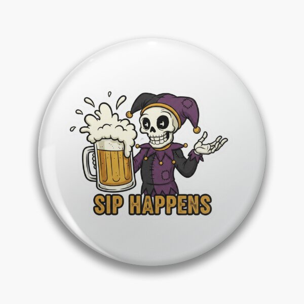 Item preview, Sip Happens – Funny Beer Pun Shirt designed and sold by Imaginarium of Chaos falcon88 .