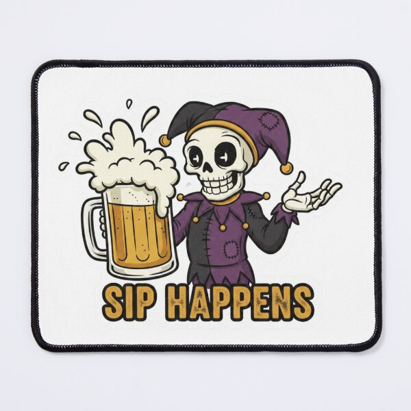 Item preview, Sip Happens – Funny Beer Pun Shirt designed and sold by Imaginarium of Chaos falcon88 .