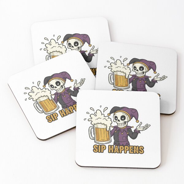 Item preview, Sip Happens – Funny Beer Pun Shirt designed and sold by Imaginarium of Chaos falcon88 .