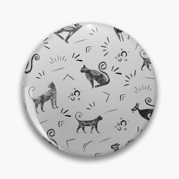 Item preview, Cave Art Cats on Pale Gray  designed and sold by KSimpson838.