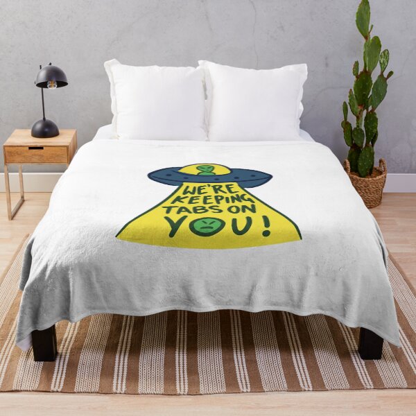 Item preview, We’re Keeping Tabs on You – UFO Alien Beam Design designed and sold by 1001T-Shirt.