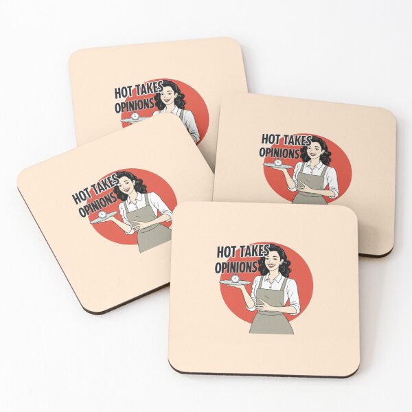 Item preview, Serving Hot Takes Opinions Retro Sarcasm  designed and sold by PriyaMagic.