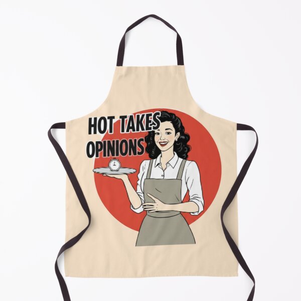 Item preview, Serving Hot Takes Opinions Retro Sarcasm designed and sold by PriyaMagic.