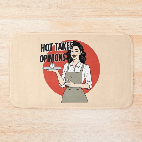 Item preview, Serving Hot Takes Opinions Retro Sarcasm  designed and sold by PriyaMagic.