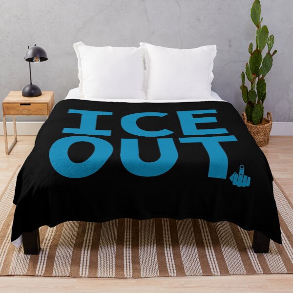 Item preview, ICE OUT - Middle Finger (blue) designed and sold by Thelittlelord.