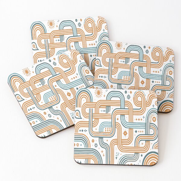 Item preview, Joy Loops Playful Line Maze Art designed and sold by zamew.