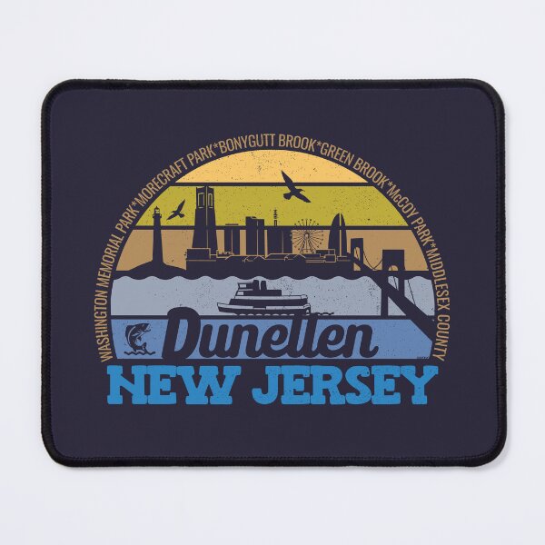 Item preview, Dunellen New Jersey Sunset Retro Vintage Local Pride Logo designed and sold by CRHPOD20.