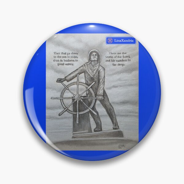 Item preview, The man at the wheel drawing for Gloucester, MA, USA designed and sold by LinaXandria.