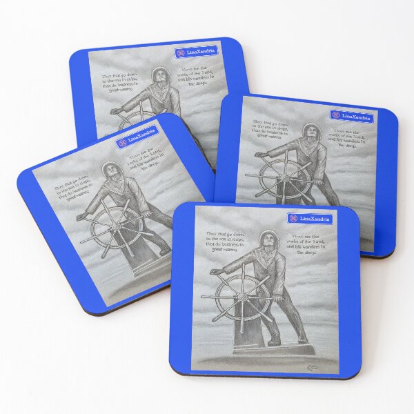 Item preview, The man at the wheel drawing for Gloucester, MA, USA designed and sold by LinaXandria.