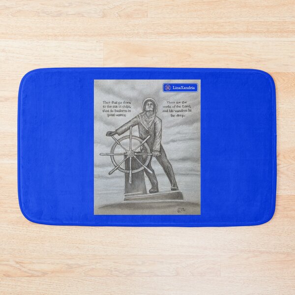 Item preview, The man at the wheel drawing for Gloucester, MA, USA designed and sold by LinaXandria.
