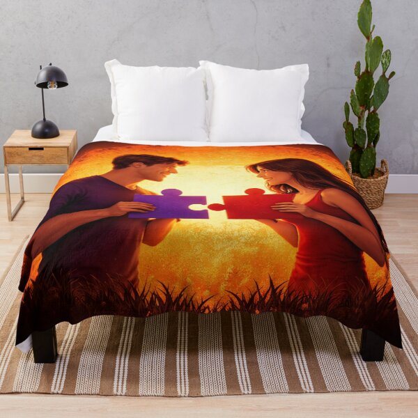 Item preview, Perfect Match Puzzle Love Couple Silhouette Design designed and sold by FernandsOficial.
