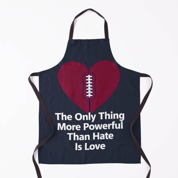 Item preview, The Only Thing More Powerful Than Hate Is Love Football Heart Graphic Design designed and sold by Uglyandcute.