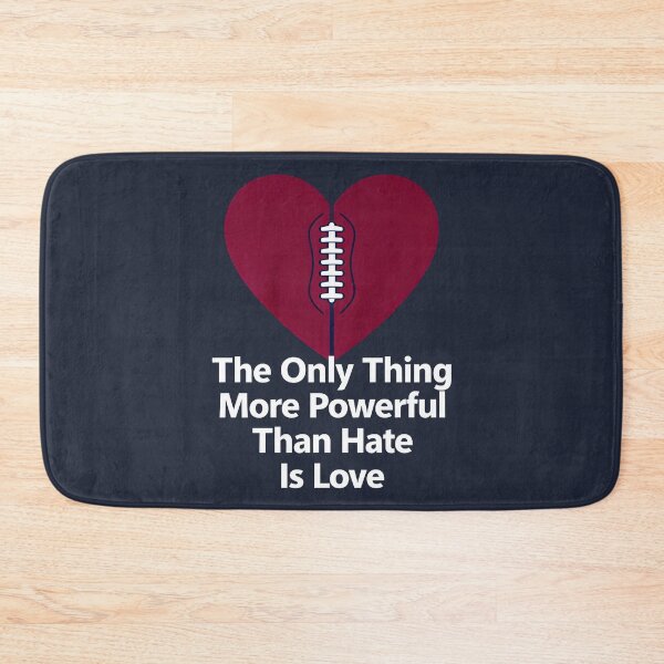 Item preview, The Only Thing More Powerful Than Hate Is Love Football Heart Graphic Design designed and sold by Uglyandcute.