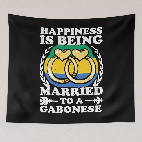 Item preview, Happiness Is Being Married To A Gabonese designed and sold by GabbyKash.