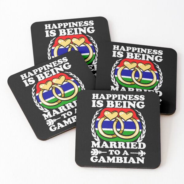 Item preview, Happiness Is Being Married To A Gambian designed and sold by GabbyKash.