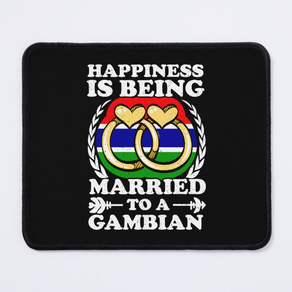 Item preview, Happiness Is Being Married To A Gambian designed and sold by GabbyKash.