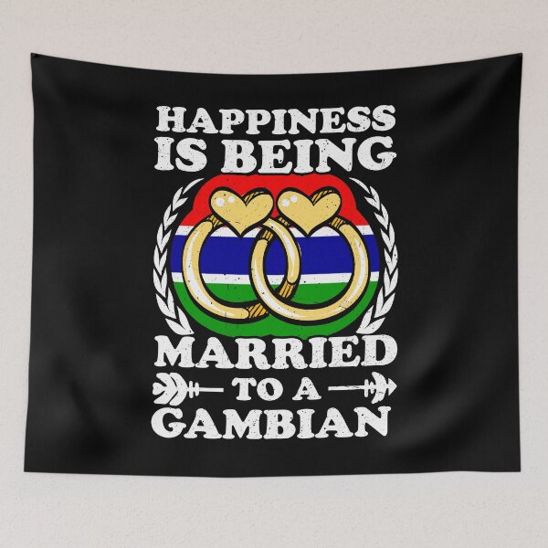 Item preview, Happiness Is Being Married To A Gambian designed and sold by GabbyKash.