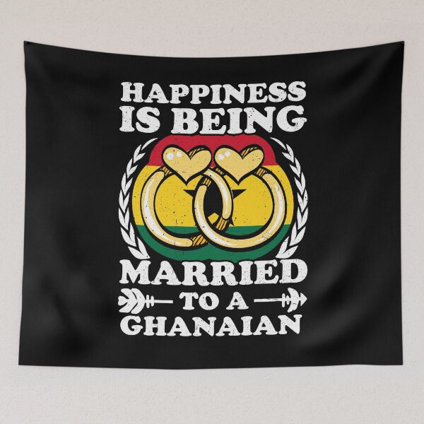 Item preview, Happiness Is Being Married To A Ghanaian designed and sold by GabbyKash.