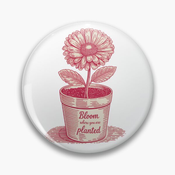 Item preview, Bloom where you are planted - beautiful product with positive motivational message for everyone, especially people loving nature and gardening designed and sold by murroedesigns.