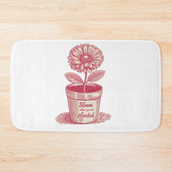 Item preview, Bloom where you are planted - beautiful product with positive motivational message for everyone, especially people loving nature and gardening designed and sold by murroedesigns.