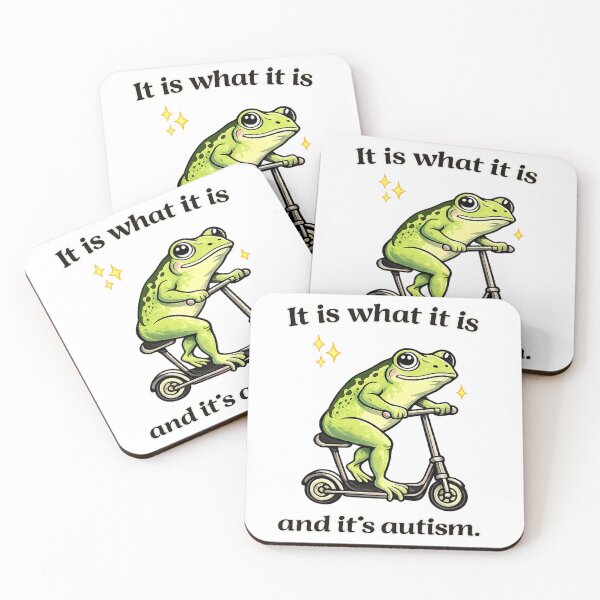 Item preview, It is what it is — Frog meme designed and sold by QuirkDesignD.