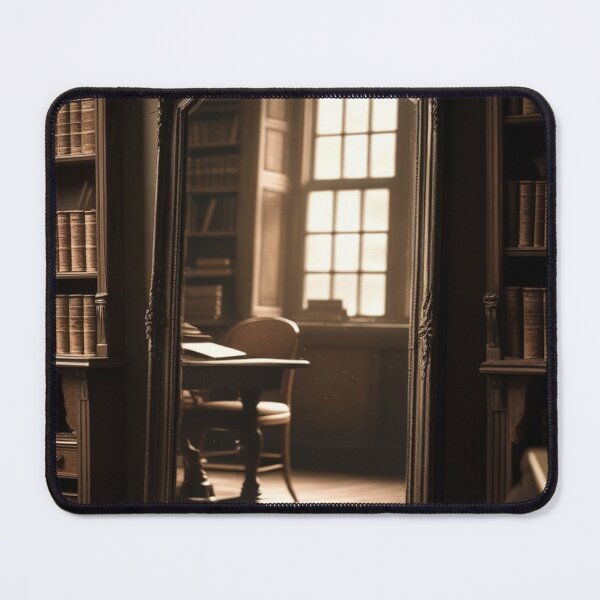 Item preview, Antique Mirror in Shadowed Study Room designed and sold by semenol.