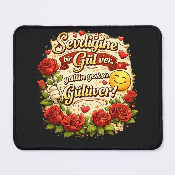 Item preview, Sevdiğine Bir Gül Ver Gülün Yoksa Gülüver Shirt – Turkish Romantic Quote Love Design designed and sold by MCdsgns.