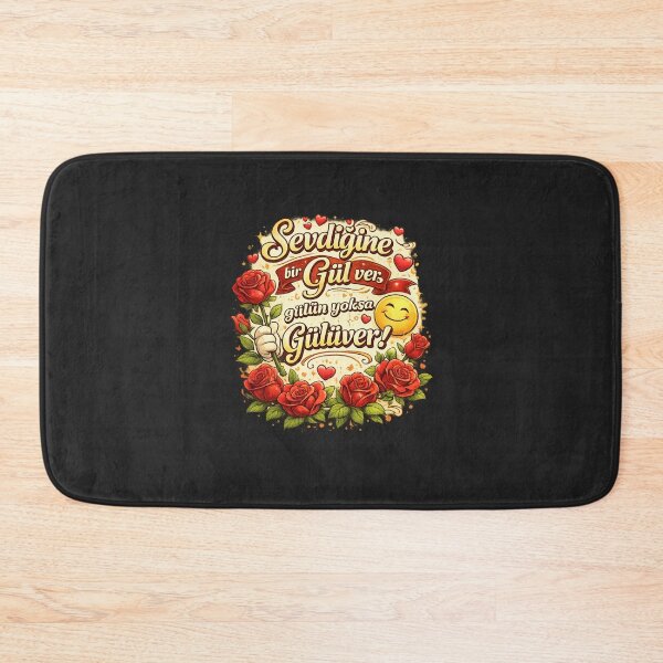 Item preview, Sevdiğine Bir Gül Ver Gülün Yoksa Gülüver Shirt – Turkish Romantic Quote Love Design designed and sold by MCdsgns.