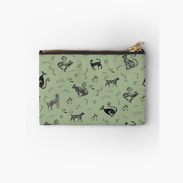 Item preview, Cave Art Cats on Sage Green designed and sold by KSimpson838.