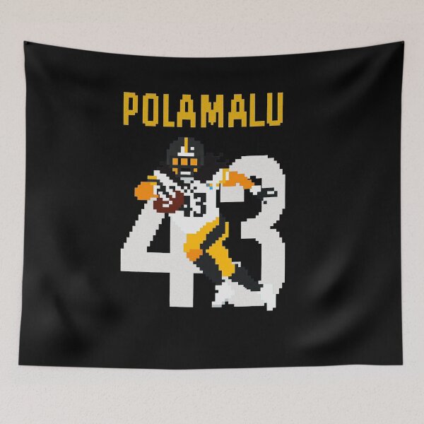 Item preview, Troy Polamalu 8-Bit Pixel Art – Steelers #43 designed and sold by TheArtOfCar.