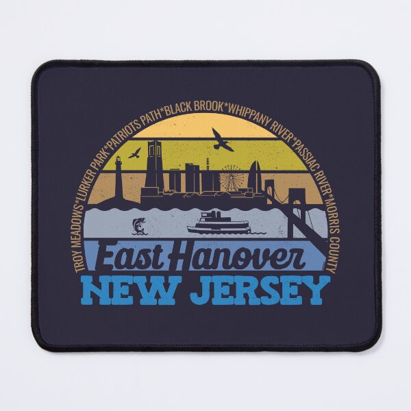Item preview, East Hanover New Jersey Sunset Retro Vintage Local Pride Logo designed and sold by CRHPOD20.