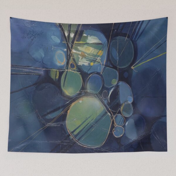 Item preview, Green Abstract - 1966 By Gebre Kristos Desta designed and sold by erinkavanagh.