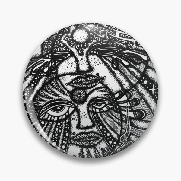 Item preview, Delore Sun Moon Celestial Black White Gothic Art designed and sold by MollyDecember.