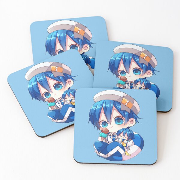 Item preview, Kaito Chibi eating ice cream designed and sold by loveiscosmic.
